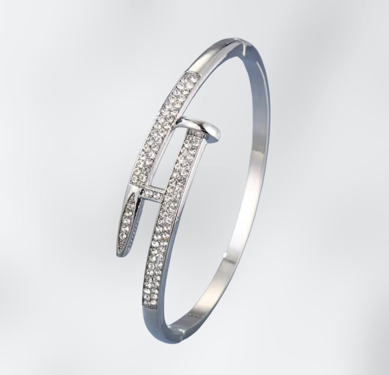 Gold Zirconia Bangle
