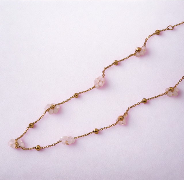 Flower Necklace with Balls