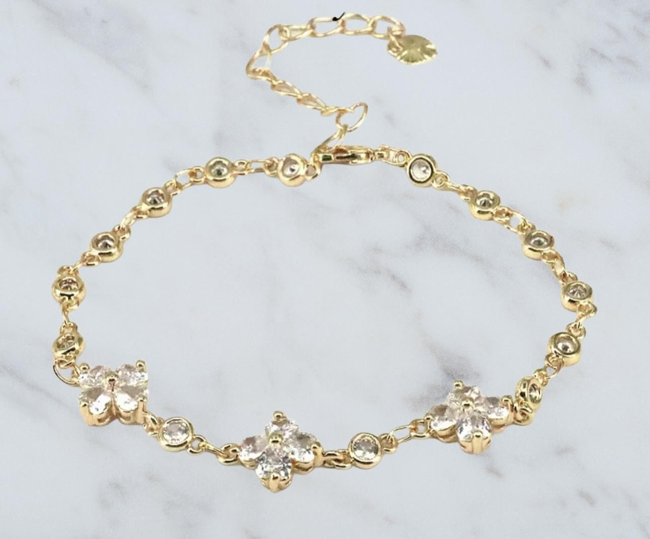Gold Zirconia Bracelet
