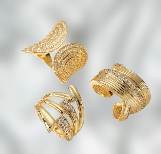 Gold Zirconia Ring