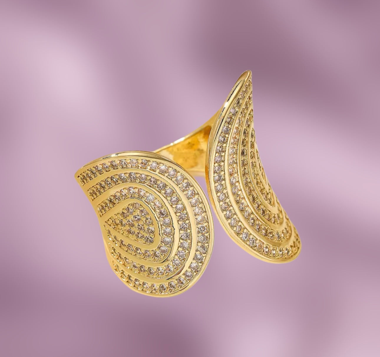 Gold Zirconia Ring