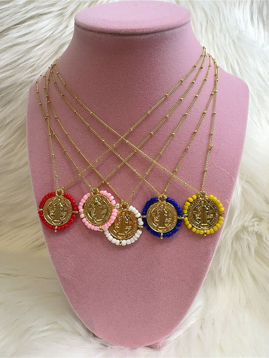 Religious Virgin Necklace