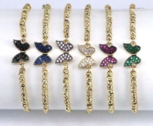 Zirconia Butterfly Bracelet