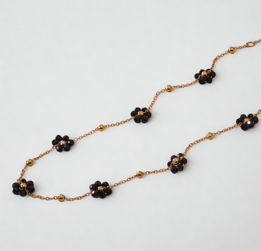 Flower Necklace with Balls