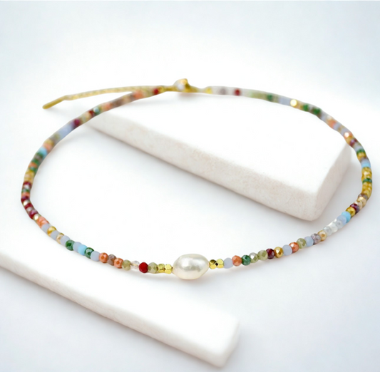 Colored Crystal Necklace