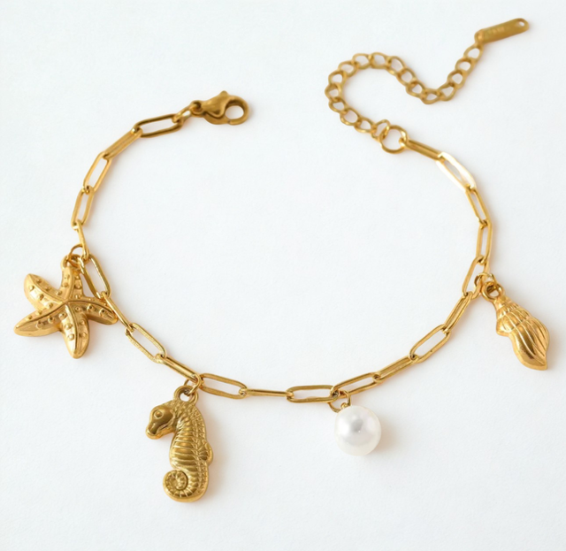 Turtle and Starfish Beach Bracelets