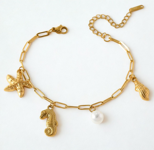 Turtle and Starfish Beach Bracelets