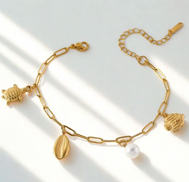Turtle and Starfish Beach Bracelets