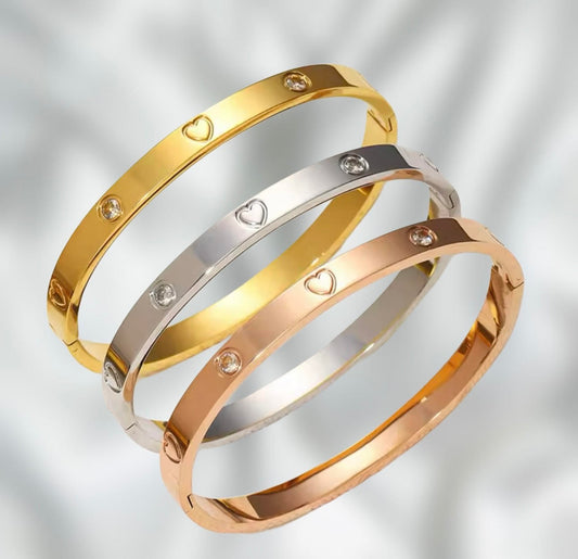 Classic Crystal Stainless Steel Bracelet