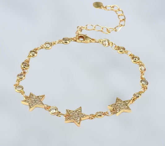 Gold Zirconia Bracelet